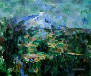 地味なシーン Painting - ローヴ・ポール・セザンヌから見たサント・ヴィクトワール山脈の風景